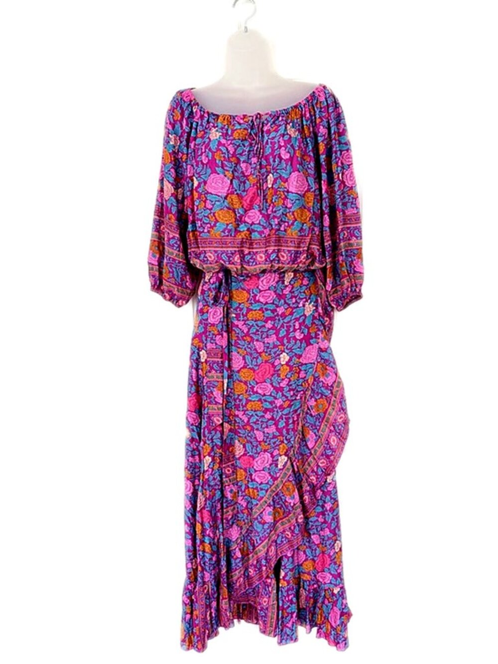 Sea Lustre Women’s Summer Skirt and Blouse Set Bohemian printed maxi skirt M